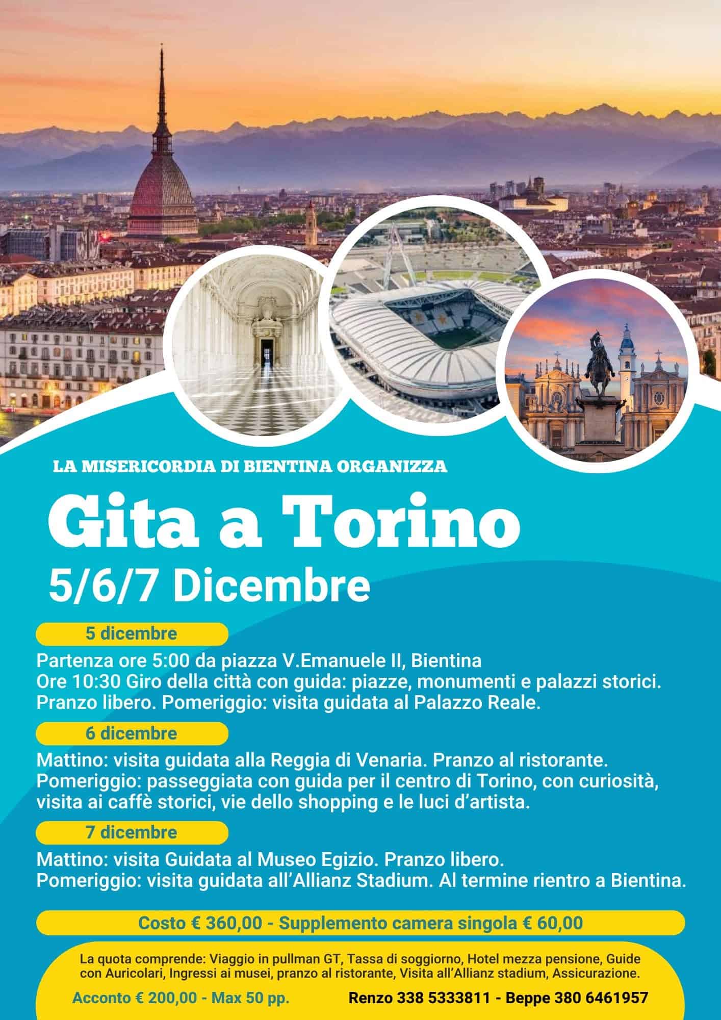 Gita a Torino 5/6/7 Dicembre